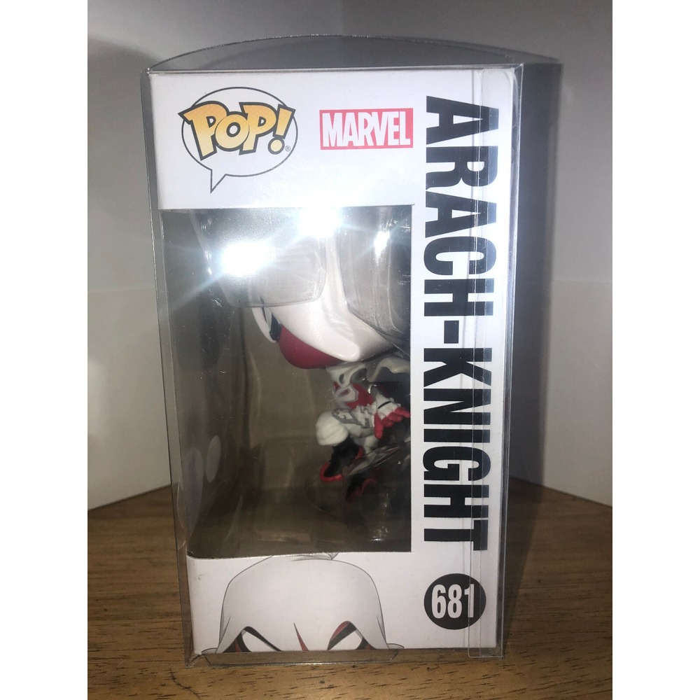 Funko Pop Marvel Infinity Warps Arach-Knight 681 Walgreens Exclusive GITD - Picture 2 of 6
